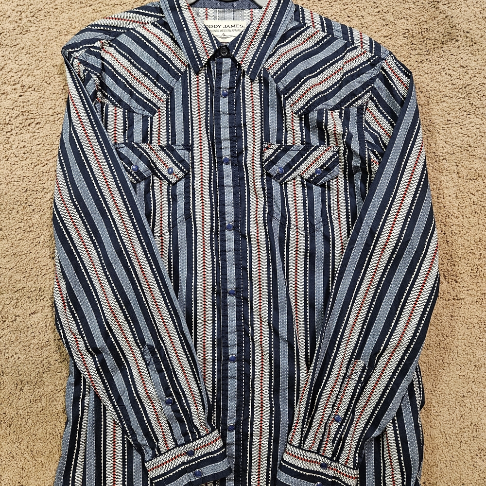 Cody James Stripe Pattern Design Red, White And Blue